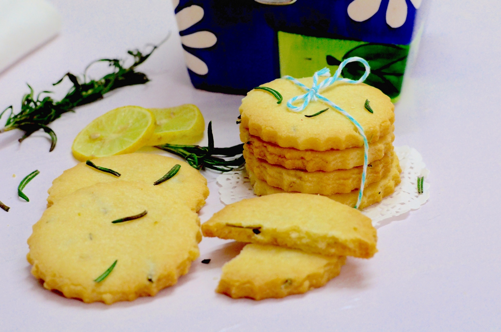 Lemon And Rosemary Shortbread Cookies Recipe