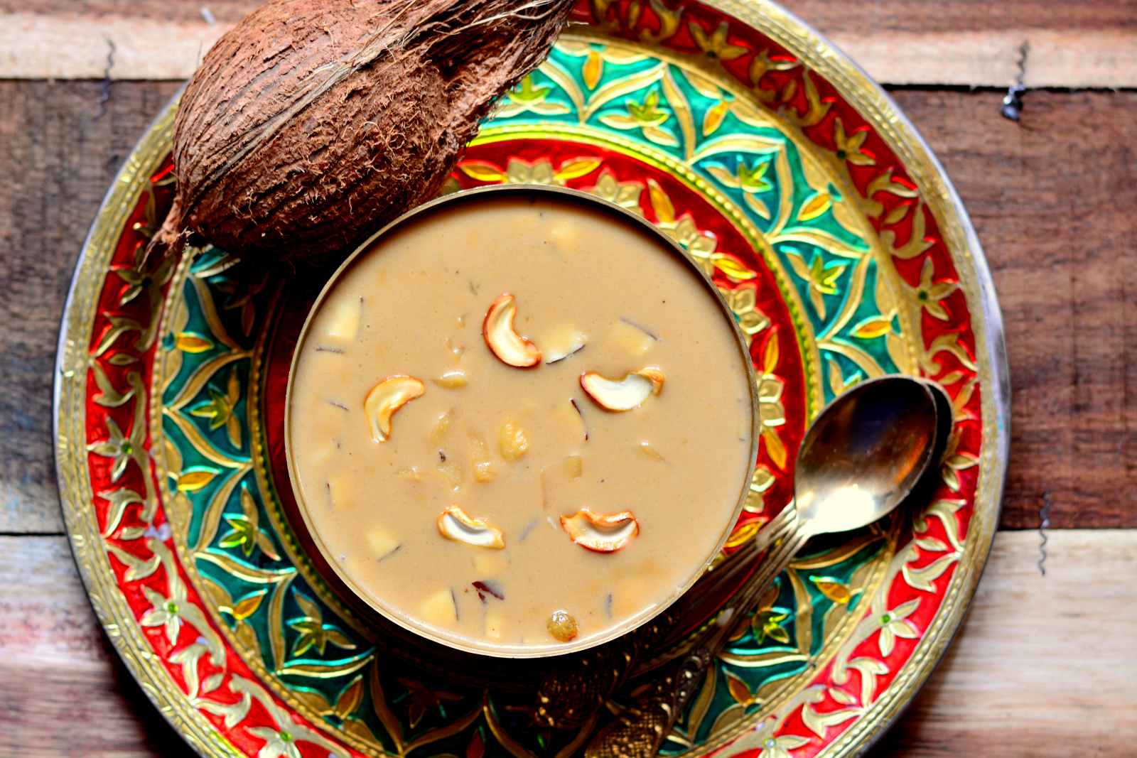 Ada Pradhaman Recipe - Kerala Style Rice Ada Pudding With Jaggery & Coconut Milk