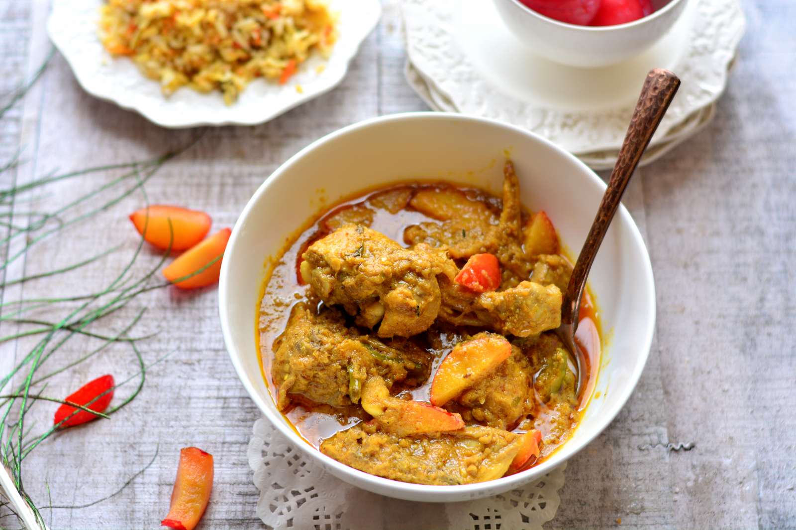 Alu Bukhara Murgh Recipe - Chicken With Indian Plums