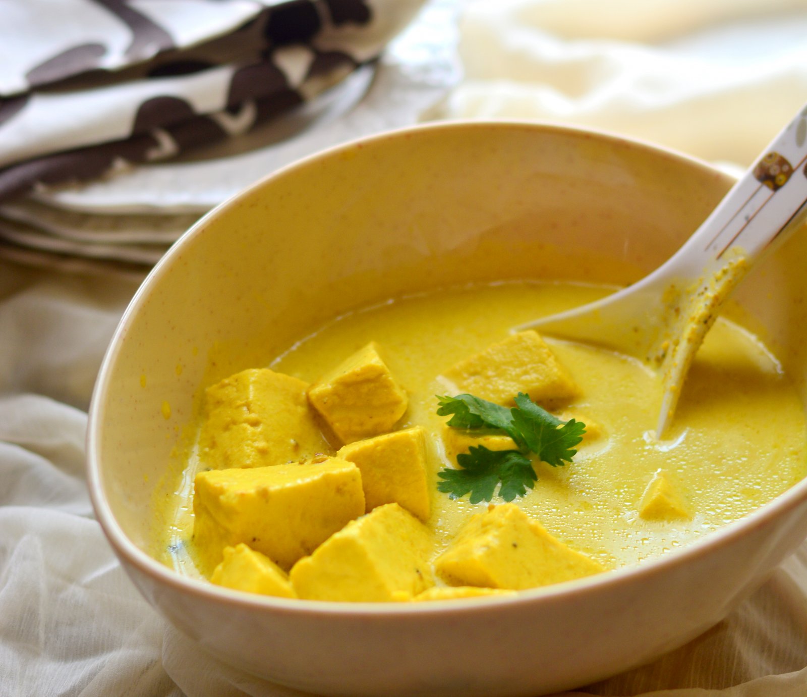 Kashmiri Style Chaman Recipe-Qaliya Cottage Cheese Curry 
