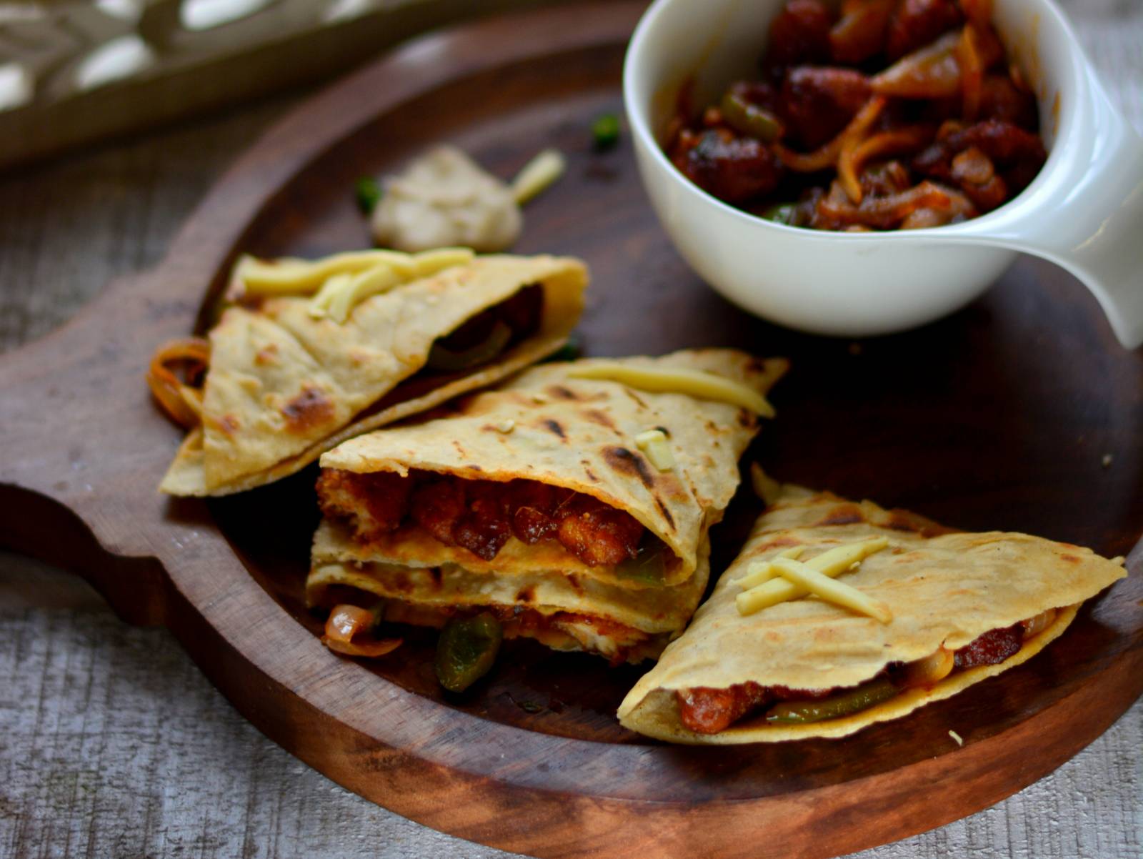 Chicken Chilli Cheese Quesadillas Recipe