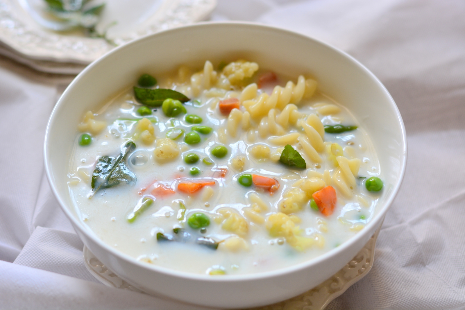 Kerala Style Coconut Milk Stew Pasta Recipe - Indian Style Kerala Style Coconut Milk Stew Pasta Recipe - Indian Style