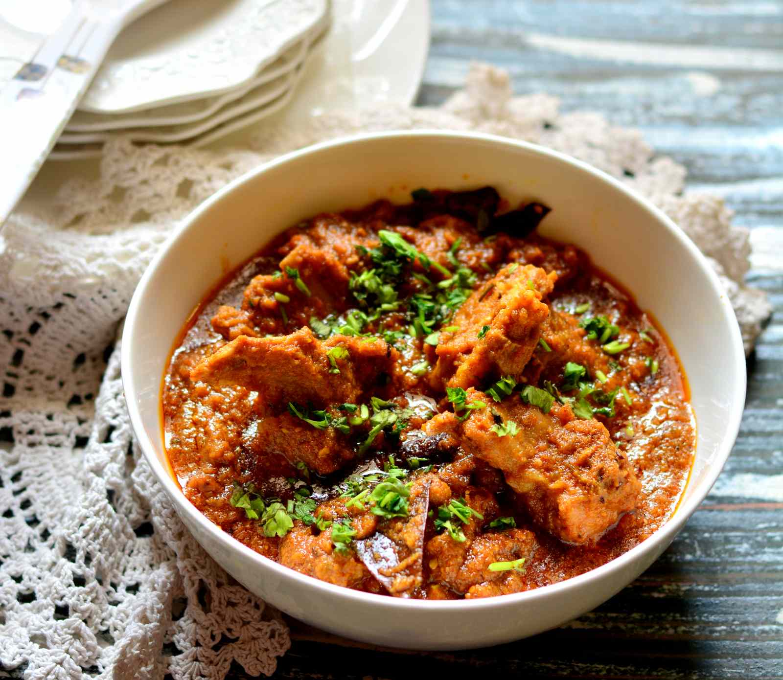 Kashmiri Rogan Josh Recipe - Mutton in Red Curry