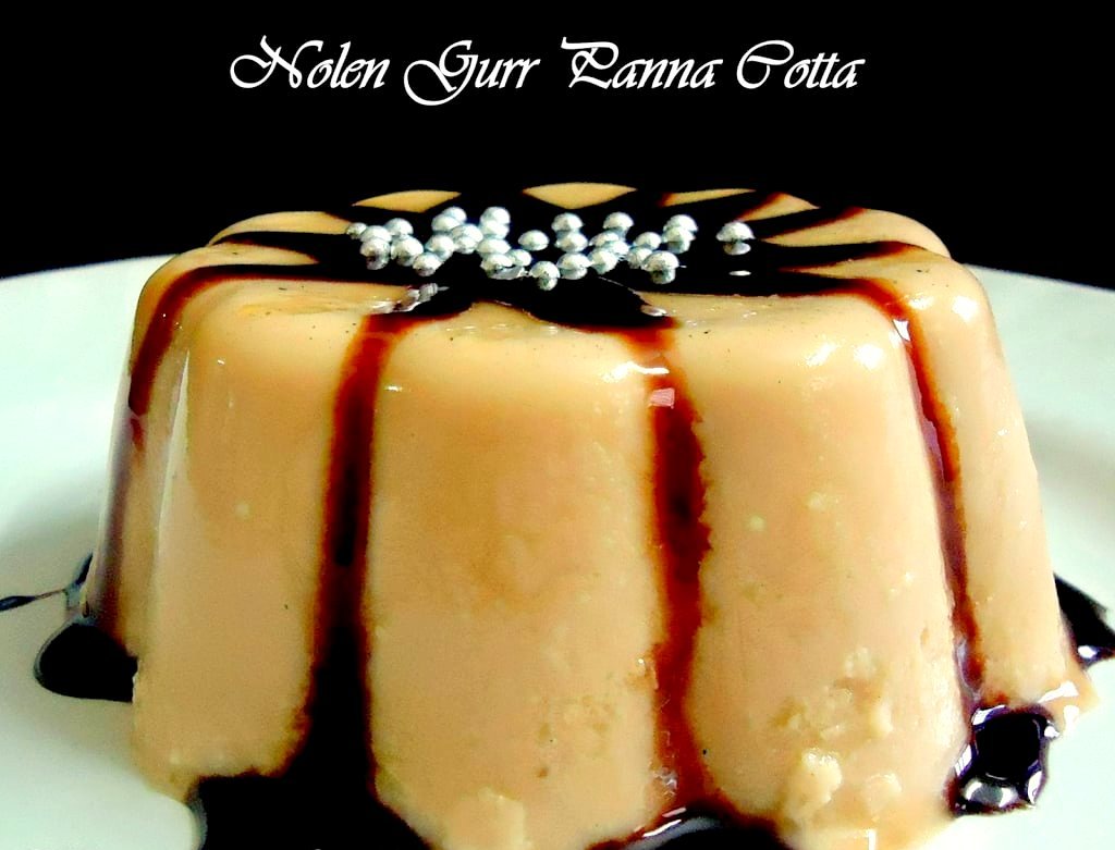 Nolen Gur Panna Cotta Recipe (Fresh Dates Jaggery Panna Cotta)