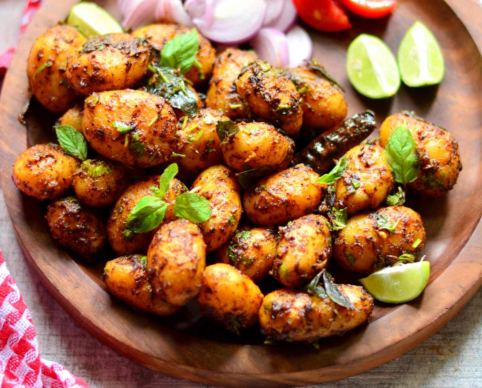 Spicy Baby Potatoes Recipe by Archana&#39;s Kitchen