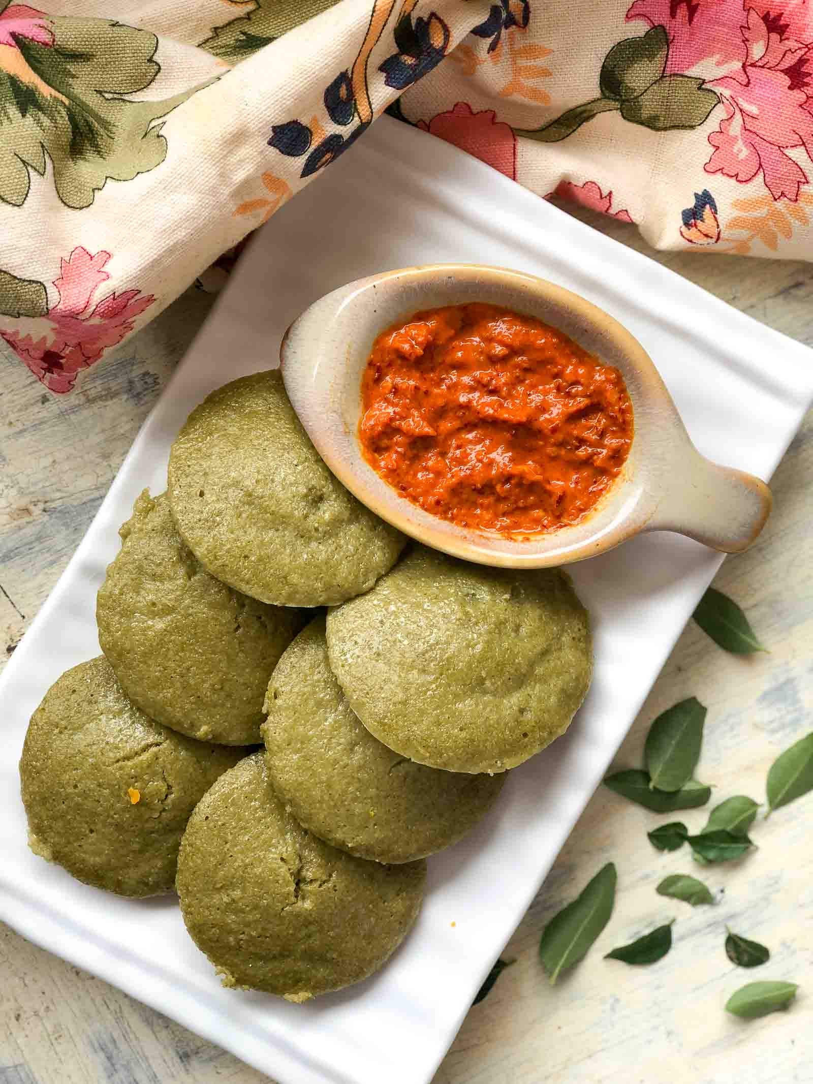 Pudina Idli Recipe - Mint Flavoured Idli  