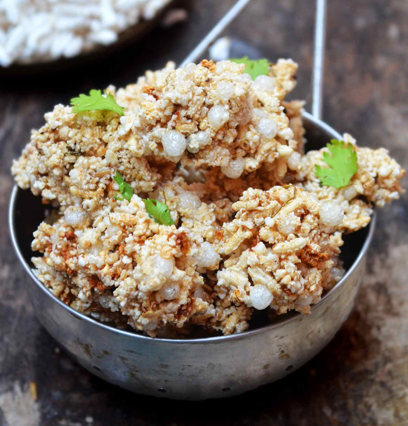 Karnataka Style Aralu Sandige Recipe - Puffed Paddy Fryums