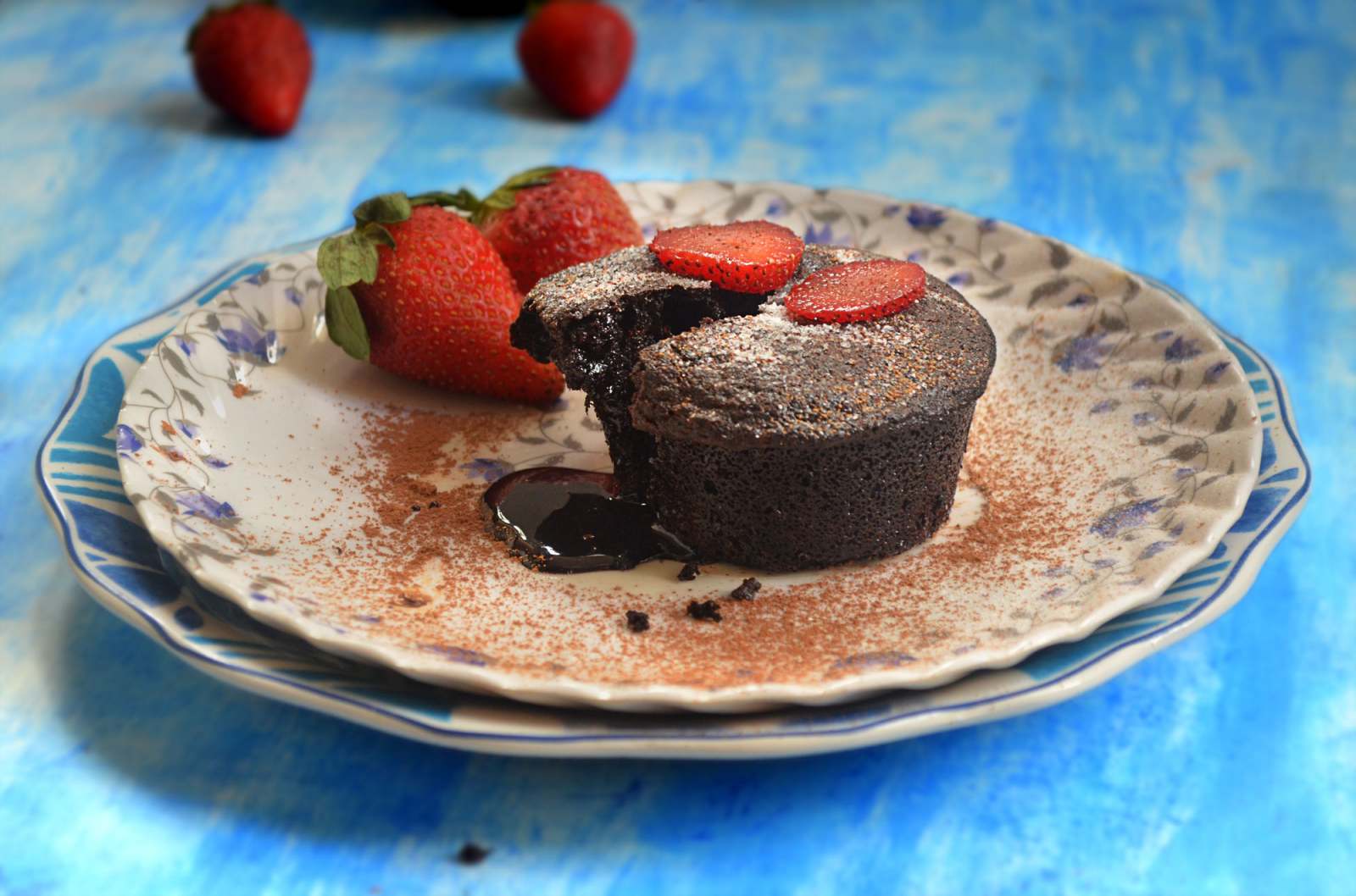 Eggless Choco Lava Cake Recipe Eggless Choco Lava Cake Recipe