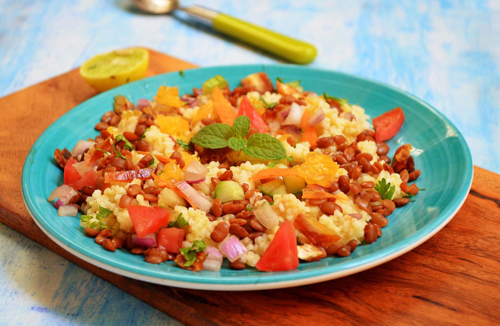 Moroccan Spiced Millet And Lentil Salad Recipe