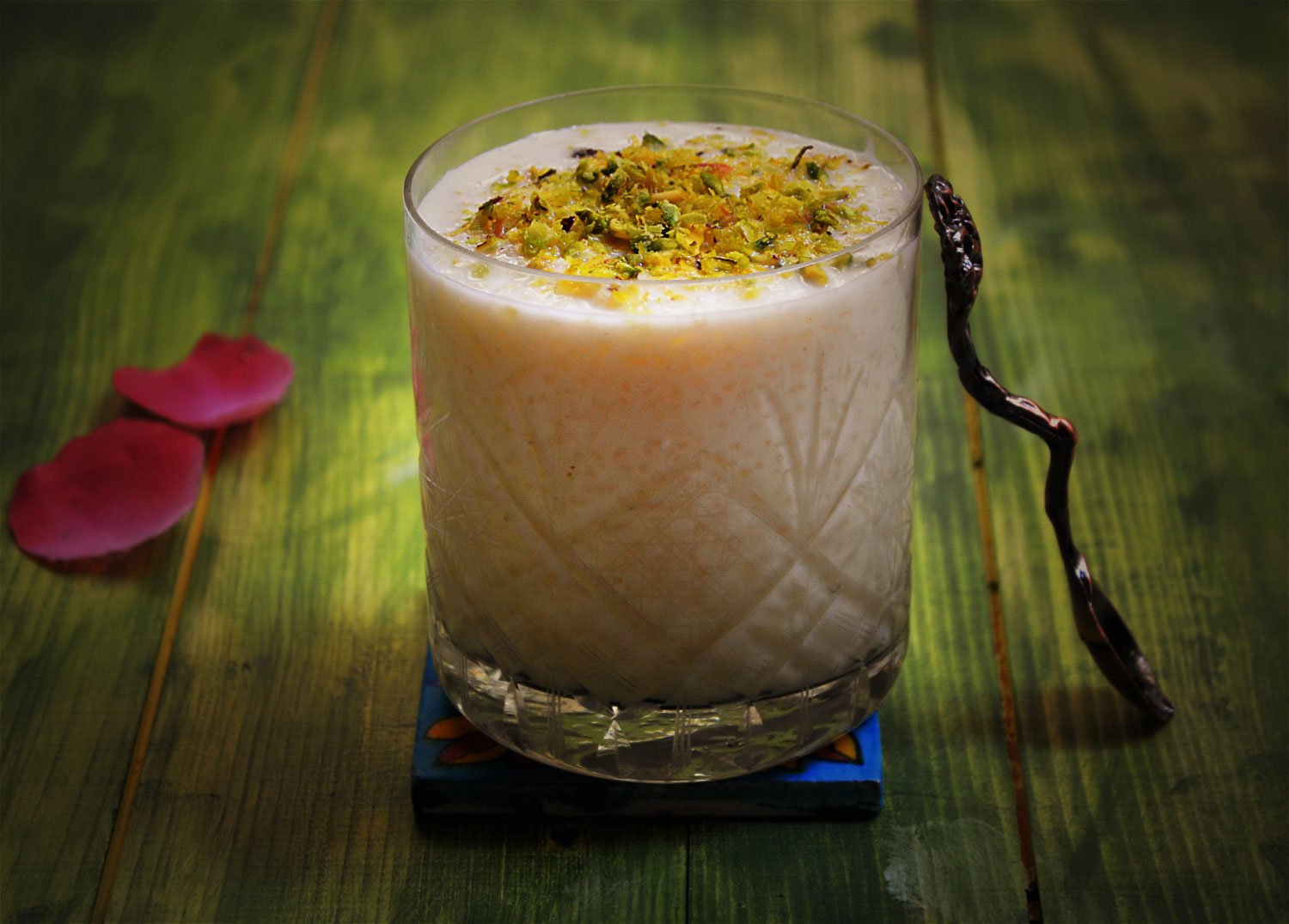 Lebanese Style Riz B Haleeb Recipe - Rice Pudding With Pistachios