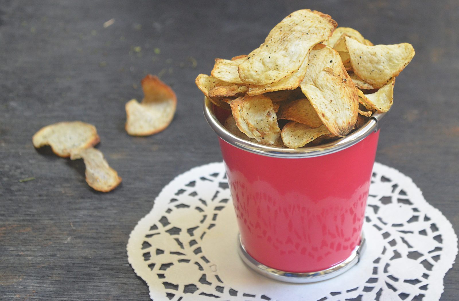 Savoury Baked Arbi Chips Recipe