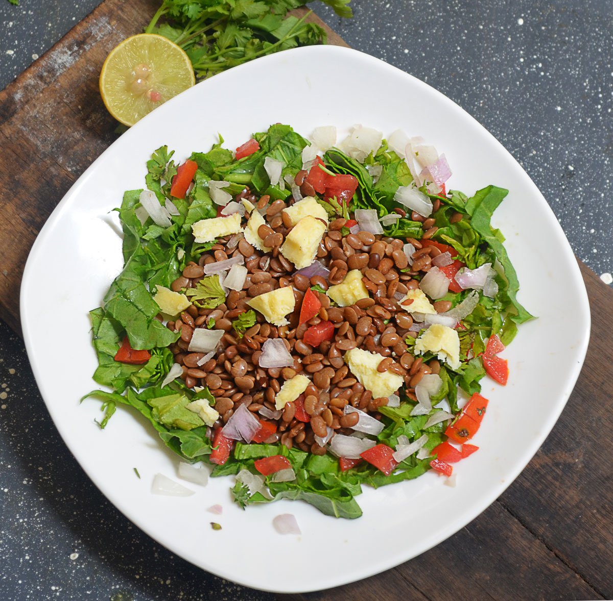Warm Red Lentil Salad With Goat Cheese Recipe