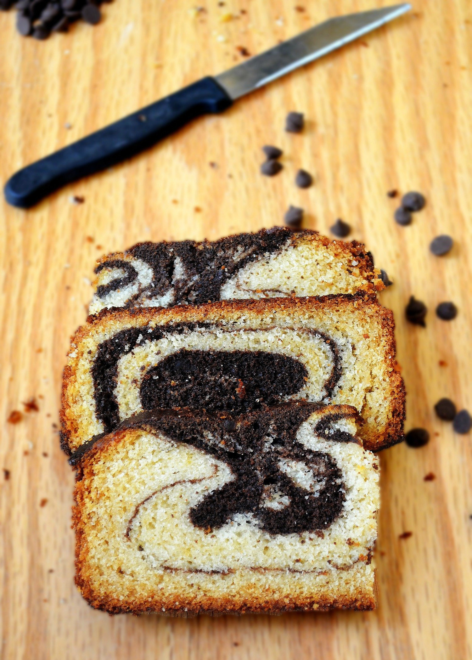 Eggless Marble Cake Recipe