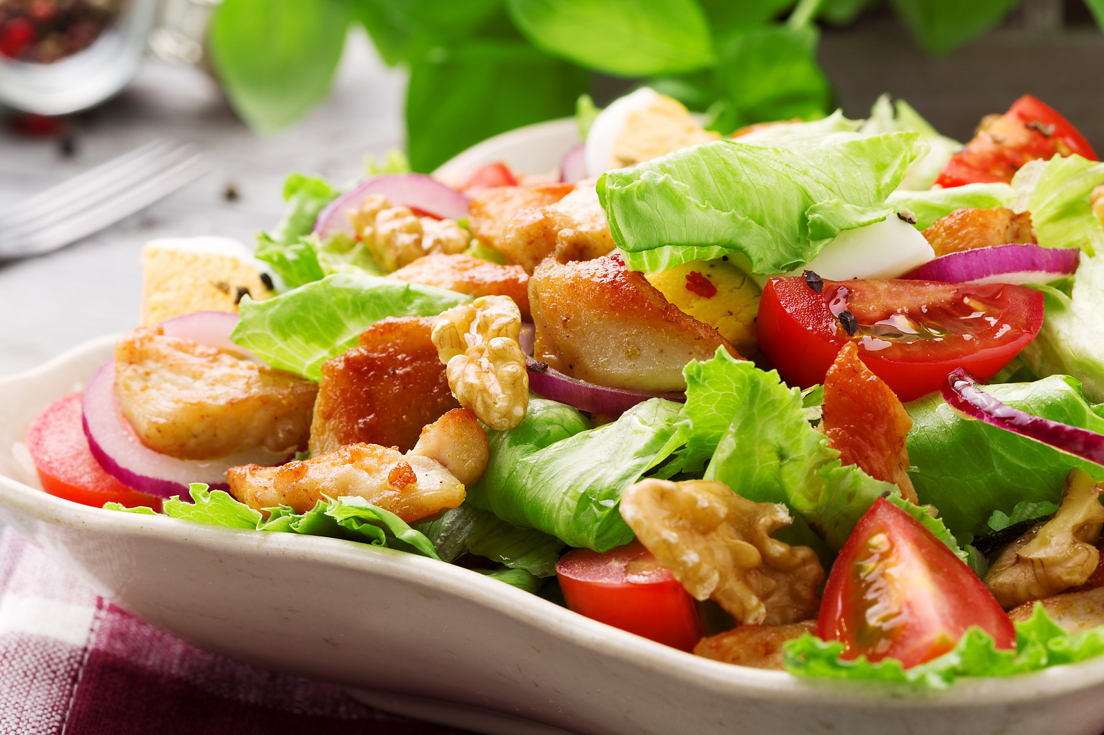 Grilled Chicken Salad Recipe. 