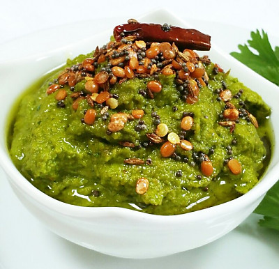 Green Chilies Ridge Gourd Skin Chutney Recipe