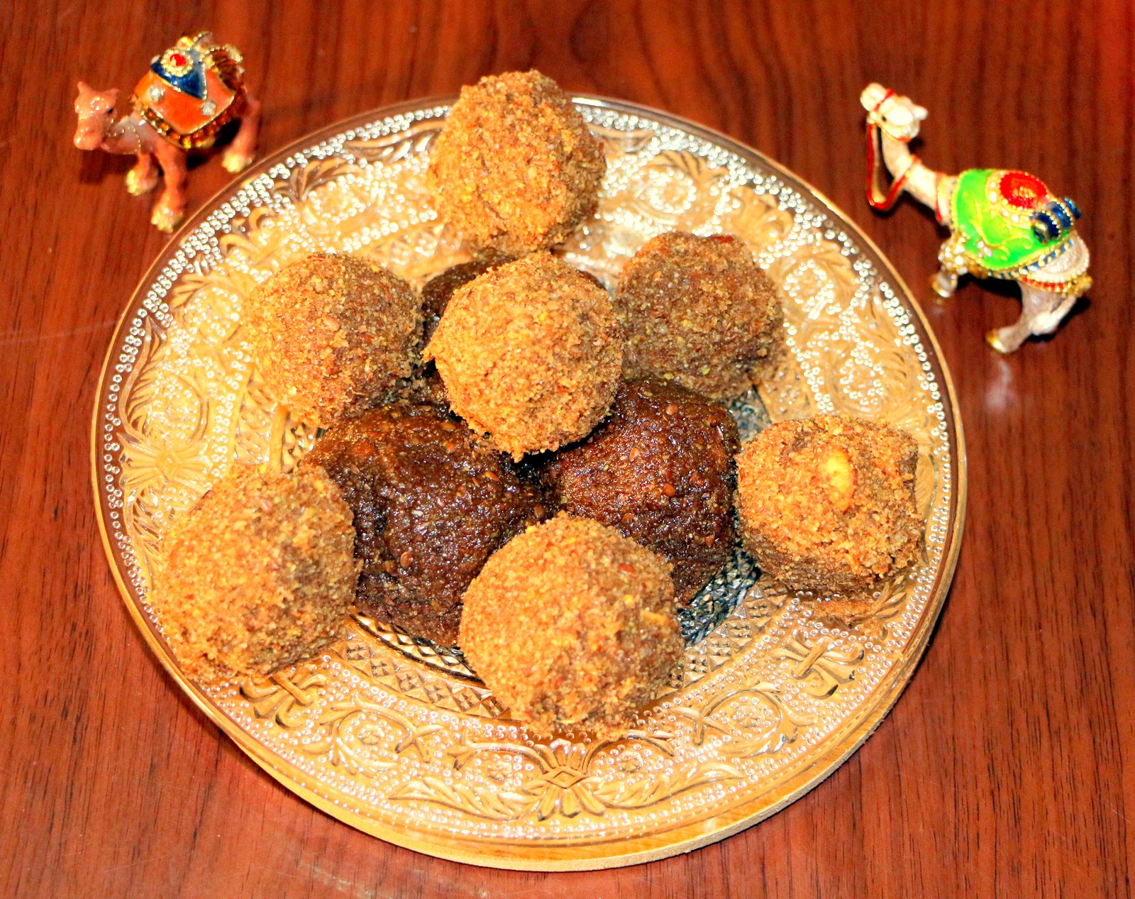 Red Poha And Flax Seeds Ladoo Recipe Red Poha And Flax Seeds Ladoo Recipe