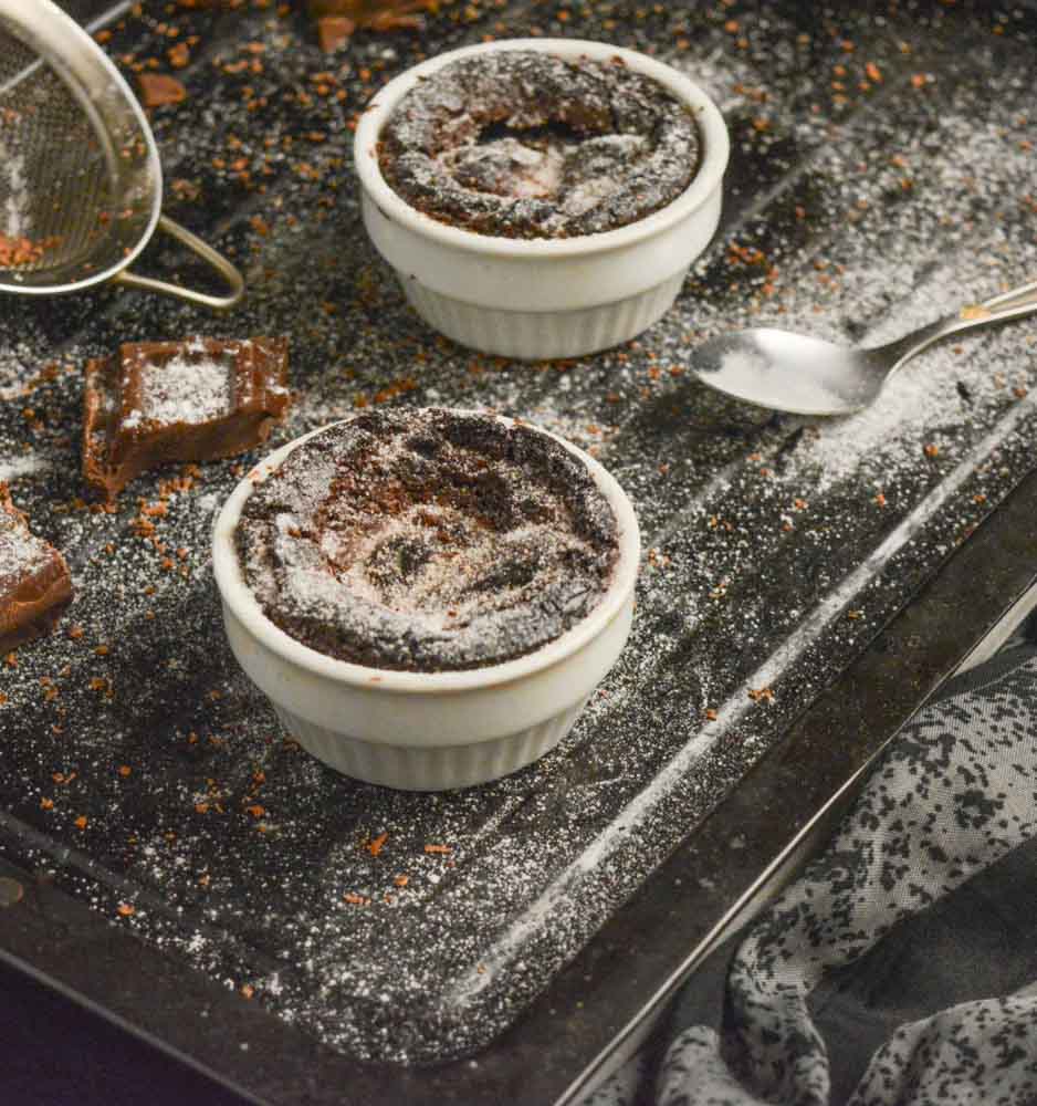 Eggless Coffee Souffle Recipe With Chocolate Sauce Eggless Coffee Souffle Recipe With Chocolate Sauce