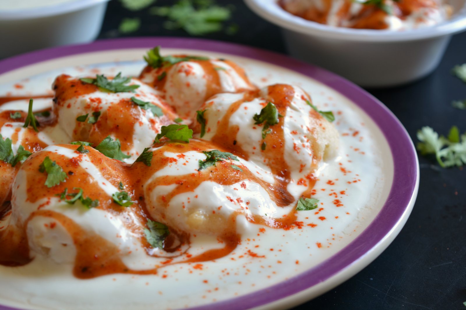 Dahi Vada With Sweet & Spicy Chutney Recipe