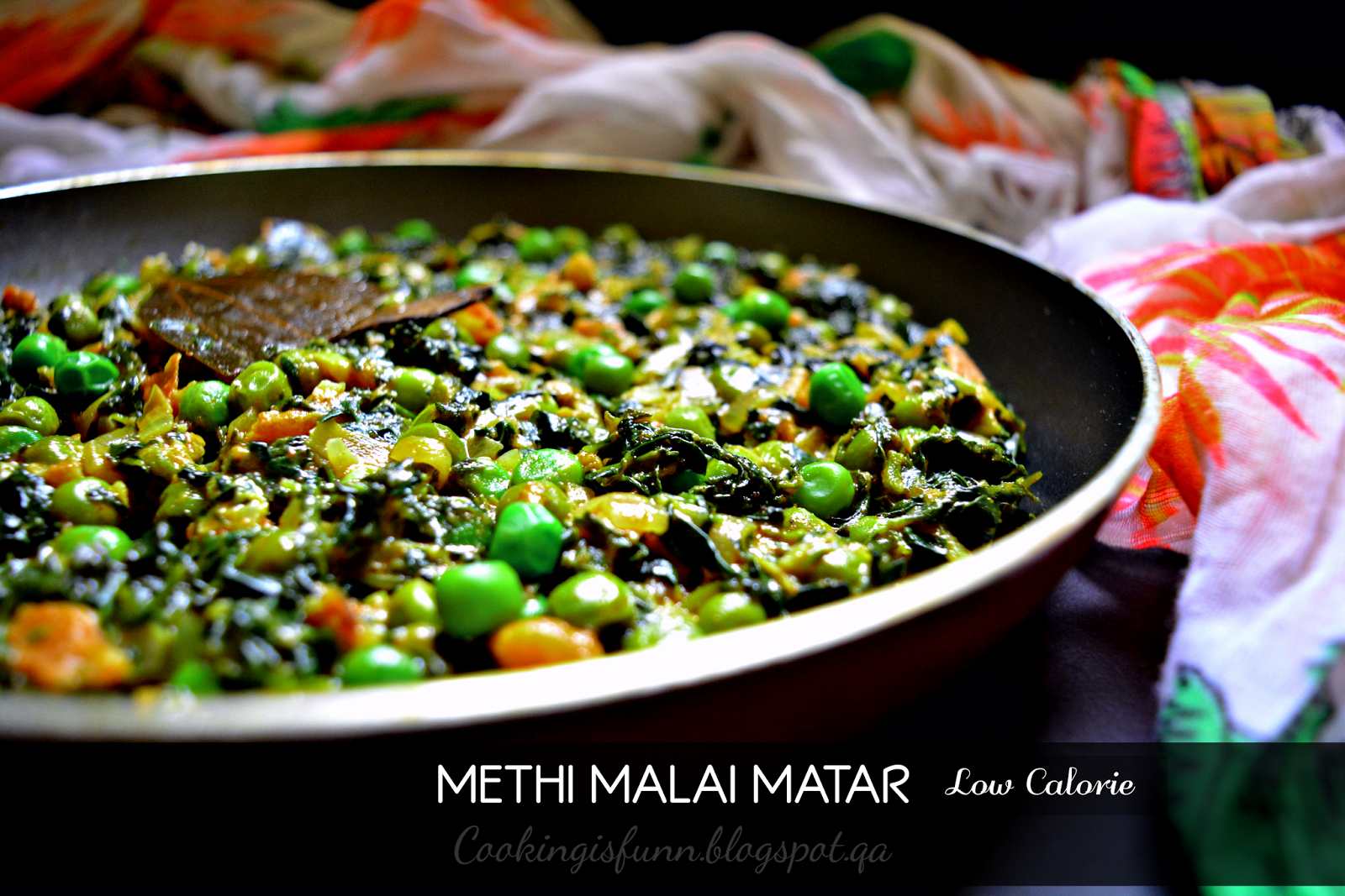 Dry Methi Malai Matar Recipe