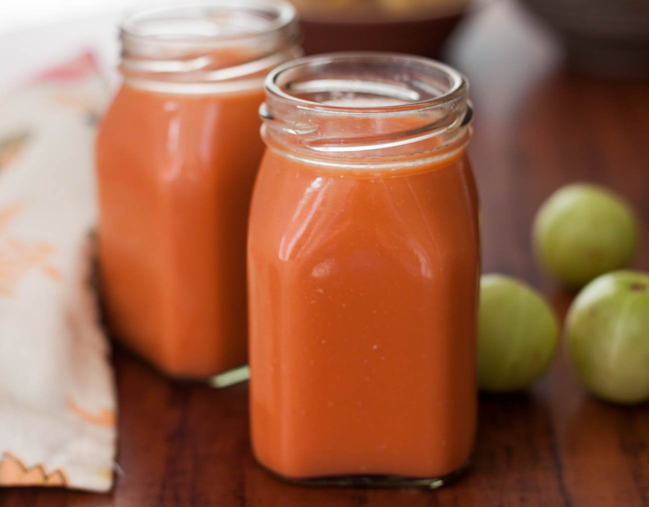 Carrot Amla Pomegranate Juice Recipe