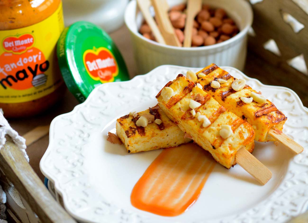 Delicious Paneer Satay Recipe With Tandoori Mayo Recipe 