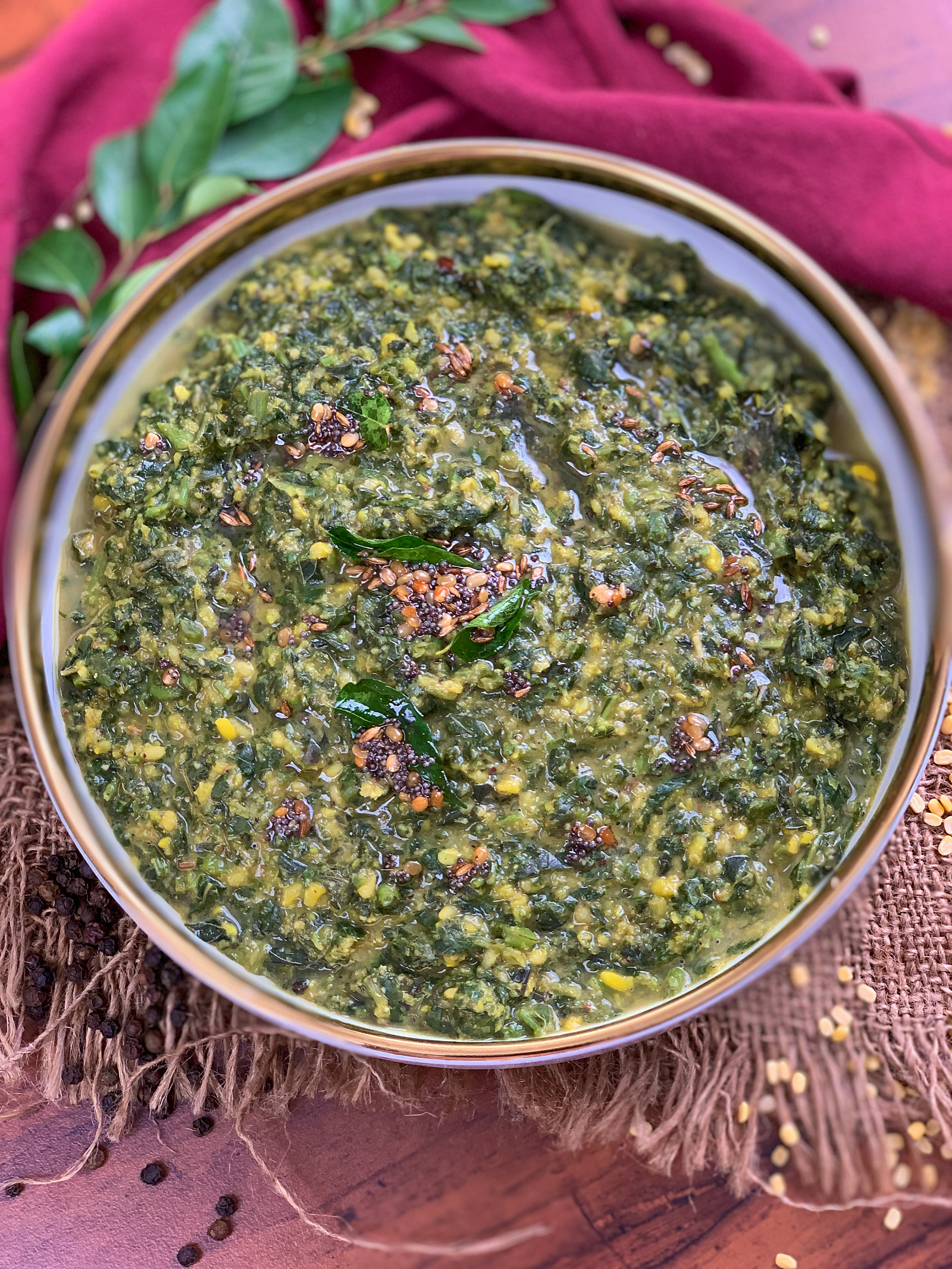 Milagu Keerai Poricha Kootu Recipe - Palak And Moong Dal Kootu