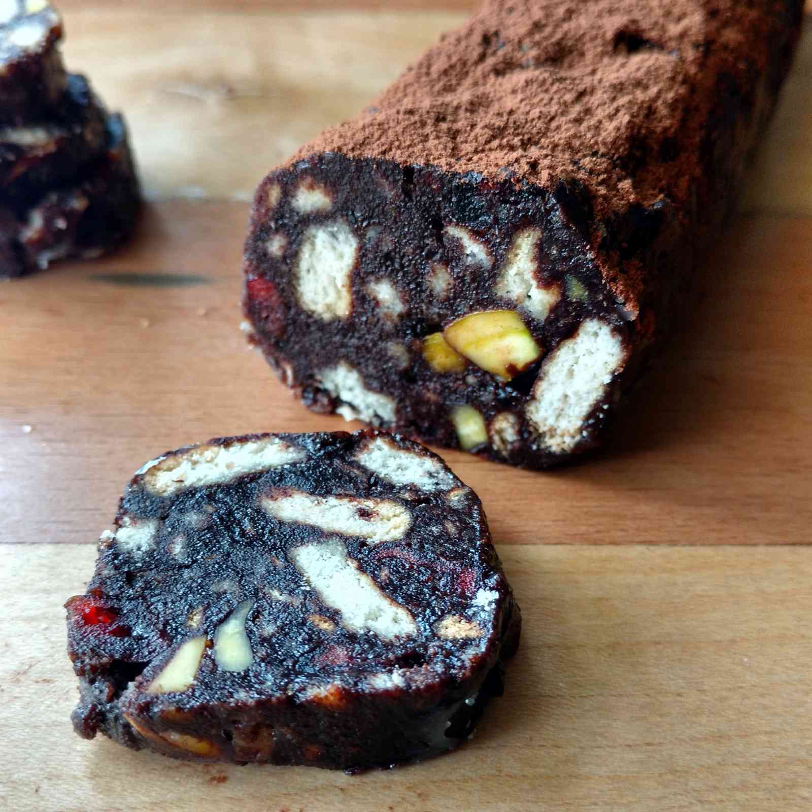 Chocolate Salami Recipe (Salame Al Cioccolato) Chocolate Salami Recipe (Salame Al Cioccolato)