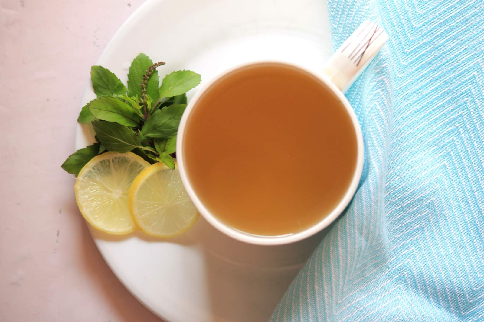 Ginger-Holy Basil Tisane - Adrak Tulsi Chai Recipe Ginger-Holy Basil Tisane - Adrak Tulsi Chai Recipe