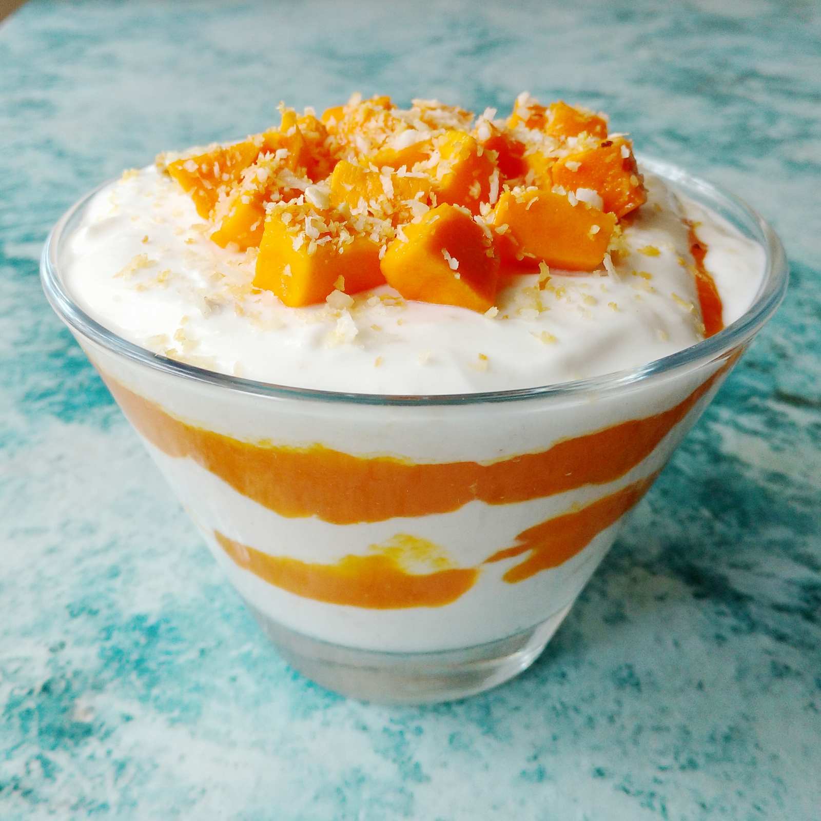 Mango And Yogurt Coconut Fool Recipe - Healthy Mango Yogurt Pudding