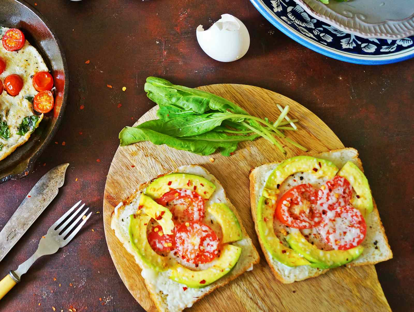 Avocado Cheese Chilli Toast Recipe