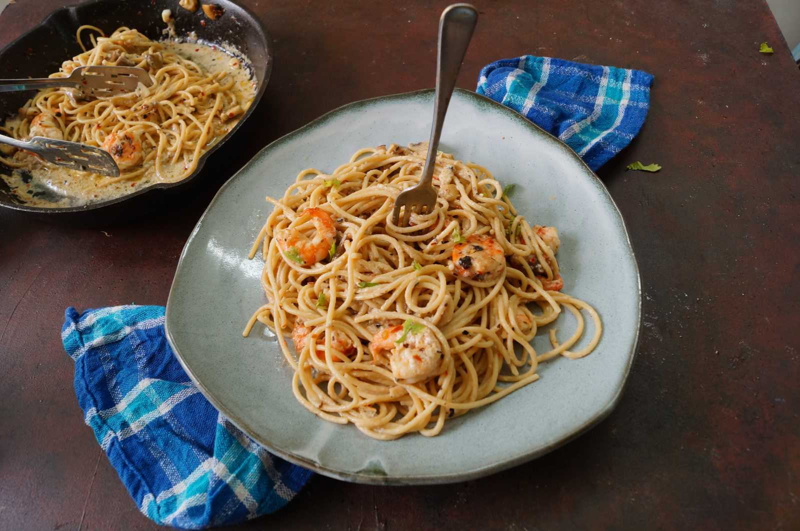 Garlic Shrimp Linguine Pasta Recipe