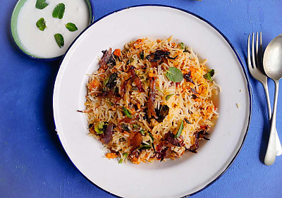 En Keema Biryani Recipe By Archana