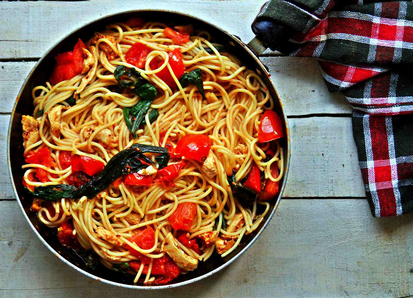 Spinach Lemon Spaghetti Recipe