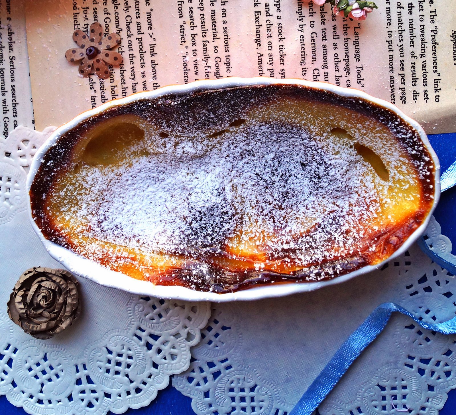 Super Easy Eggless Banana Clafoutis Recipe