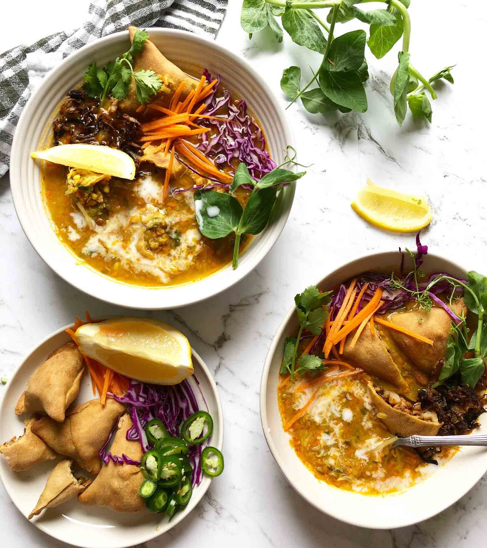 Burmese Samosa Soup Recipe