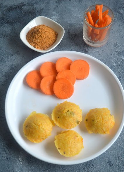 Carrot Idli Recipe 