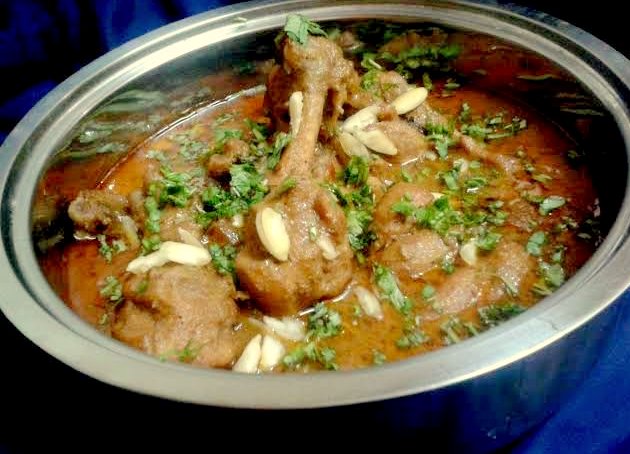 Murg Badami Recipe - Chicken In Almond Gravy