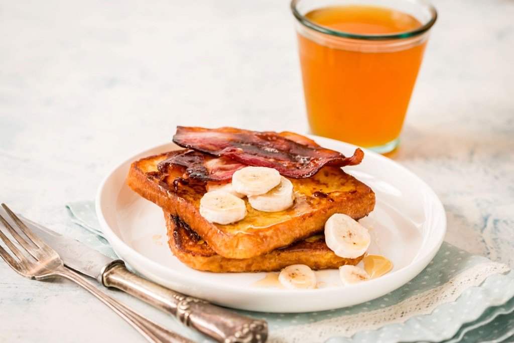 French Toast Recipe With Oven Roasted Streaky Bacon