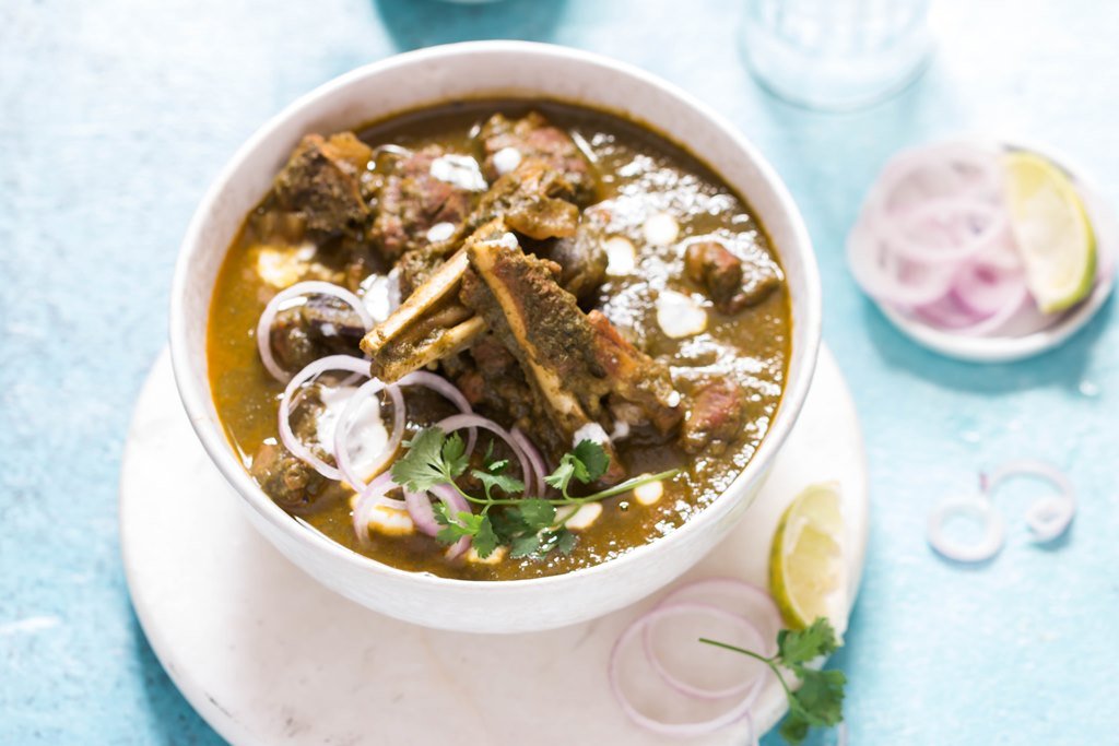 Hariyali Mutton Curry Recipe