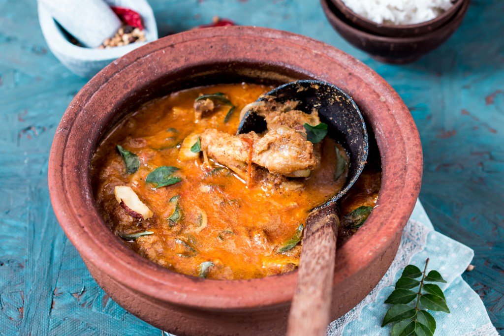 Kerala Style Varutharacha Mutton Curry Recipe