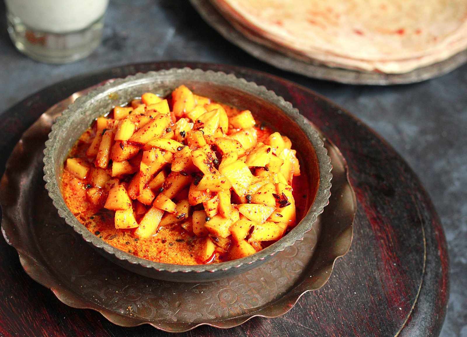 Instant Gor Kairi Lonche Recipe - Sweet Raw Mango Pickle
