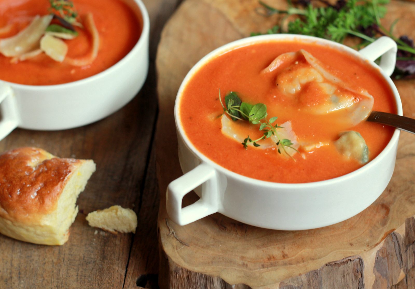 Roasted Tomato & Tortellini Soup Recipe