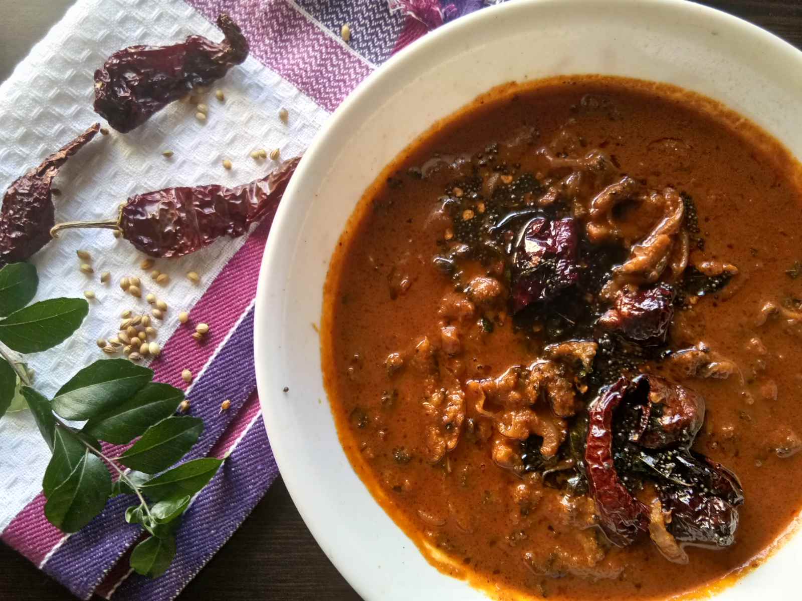 Pavakka Theeyal Recipe - Spicy & Tangy Karela In Tamarind Gravy