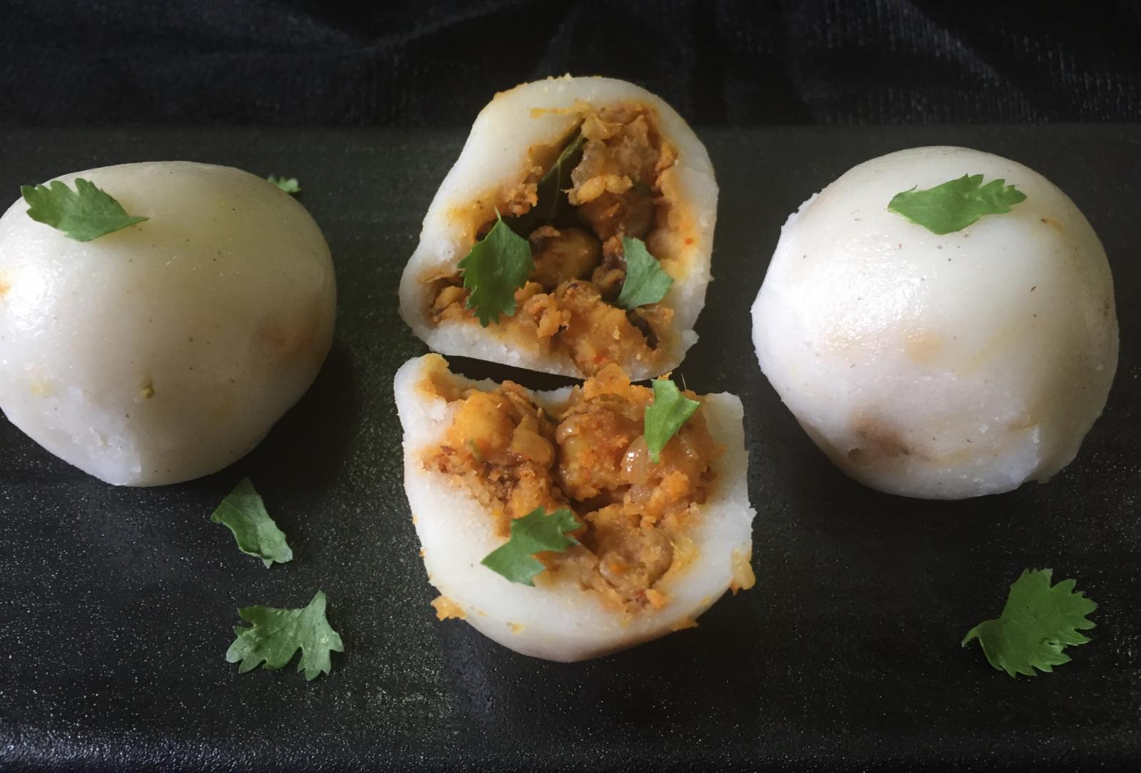 Prawn Masala Kozhukattai Recipe - Prawn Masala Dumplings