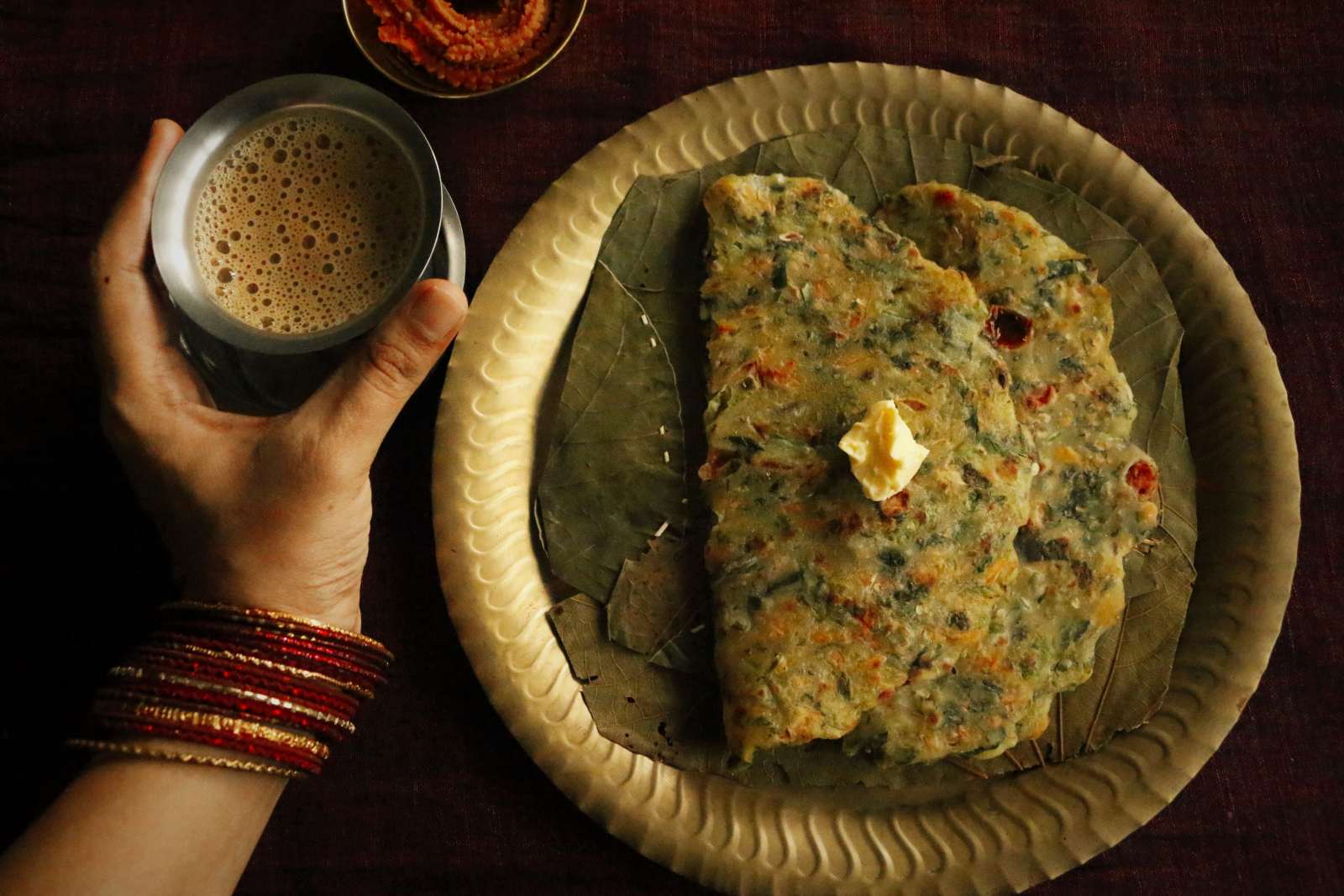 Mixed Vegetable Akki Roti Recipe