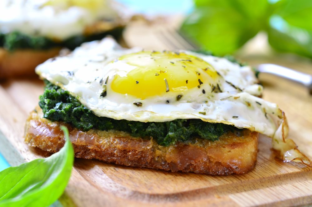 Egg Spinach Whole Wheat Sandwich