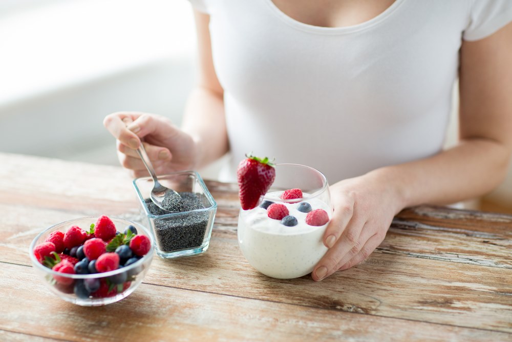 Fruit Yogurt with Seeds