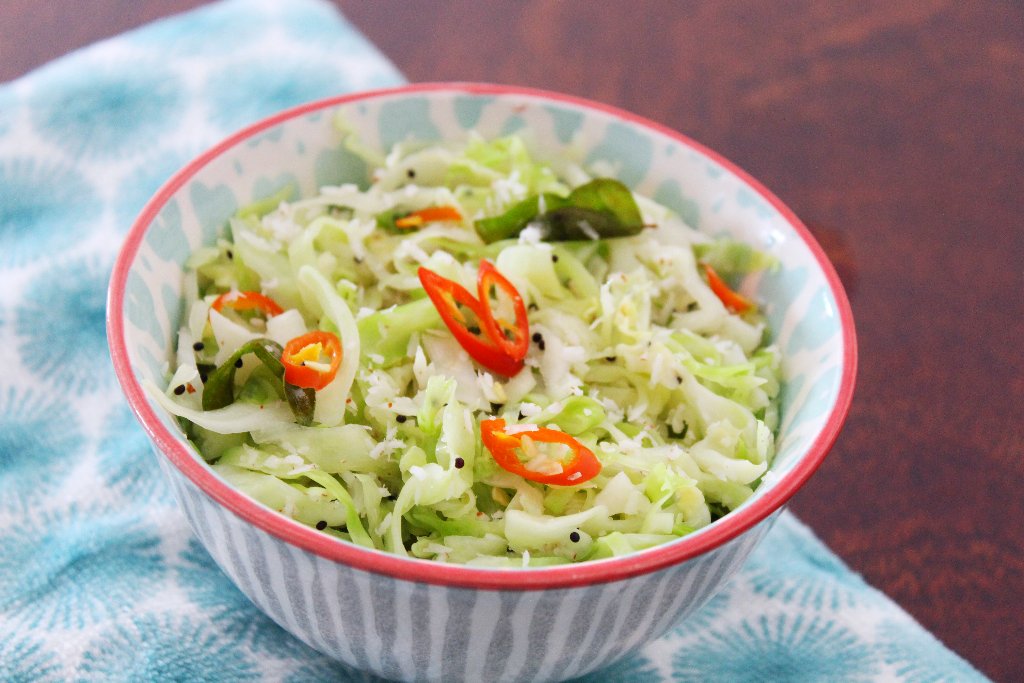 Cabbage Foogath Recipe - Goan Style Cabbage Stir Fry