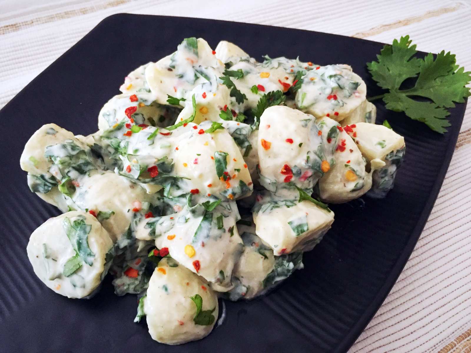 Cold Potato Salad With Cilantro Dressing Recipe