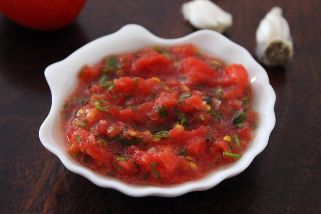 Dhaba Style Tomato Chutney Recipe